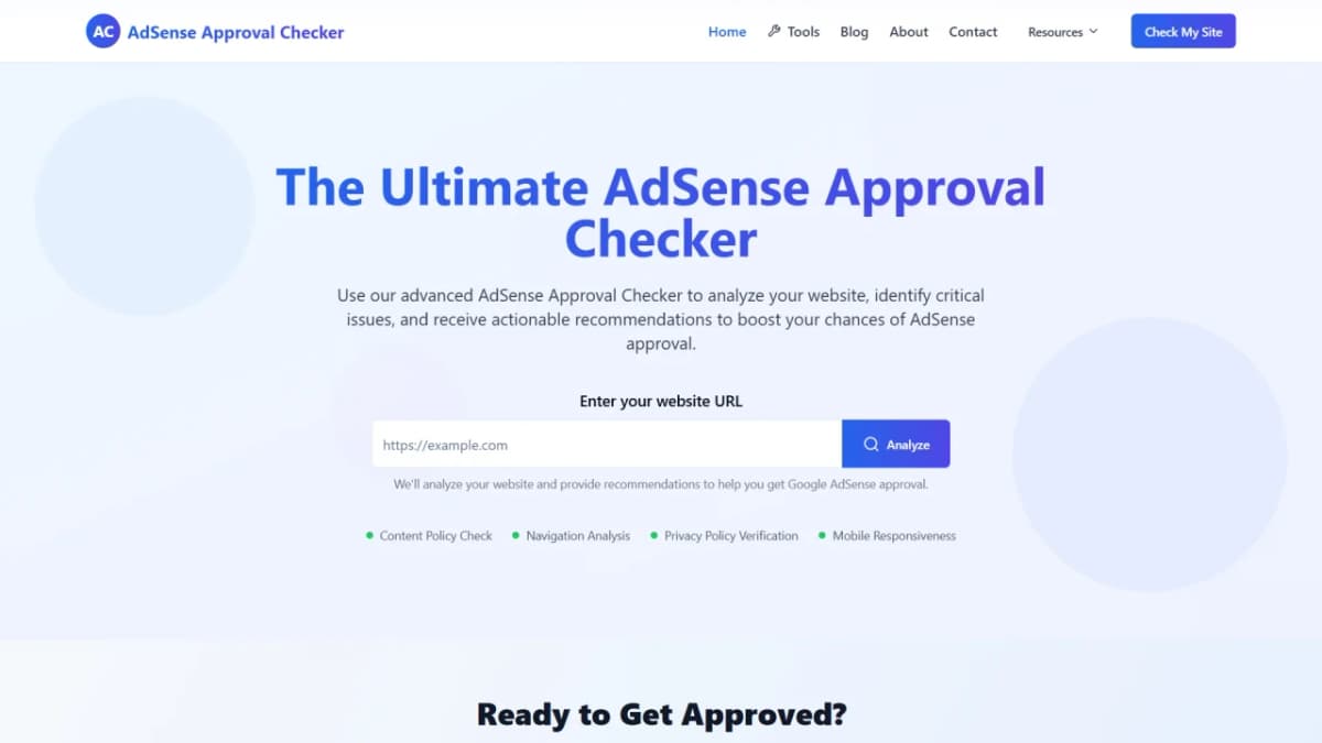 FixAdSense.com — AdSense Eligibility Check করার সেরা টুল